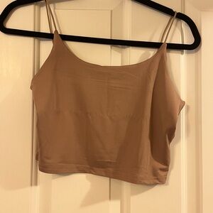 Women's Tan Crop Top